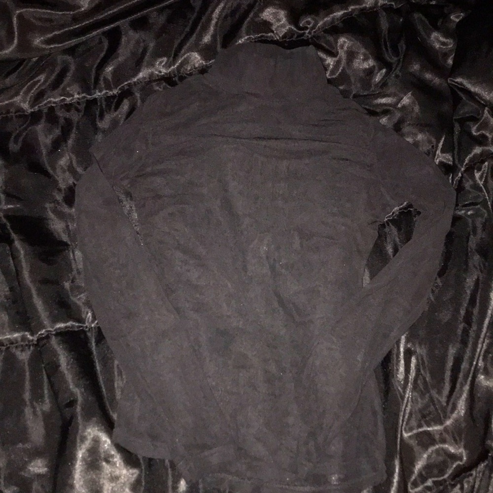 Mesh turtleneck long sleeve